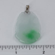 Load image into Gallery viewer, 14K Solid White Gold Dog Jade Pendant 6.7 Grams
