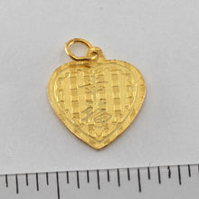 Load image into Gallery viewer, 24K Solid Yellow Gold Heart Zodiac Ox Cow Pendant 2.0 Grams
