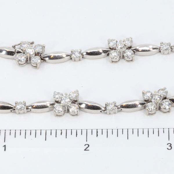 18K White Gold Diamond Necklace D12.53CT