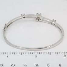 Load image into Gallery viewer, 18K Solid White Gold Diamond Bangle 0.68 CT
