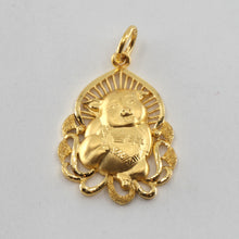 Load image into Gallery viewer, 24K Solid Yellow Gold Puffy Zodiac Pig Pendant 4.9 Grams
