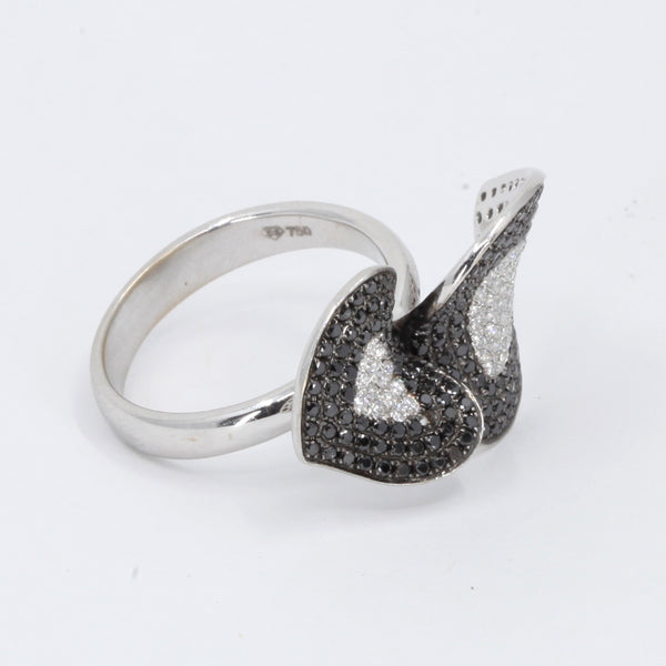 18K White Gold Diamond Women Ring D1.68CT