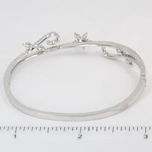 Load image into Gallery viewer, 18K Solid White Gold Diamond Bangle 1.80 CT
