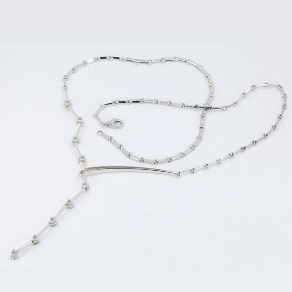 18K White Gold Diamond Necklace D1.03CT