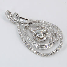 將圖片載入圖庫檢視器 18K White Gold Diamond Pendant CD0.91CT SD2.81CT
