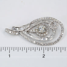 將圖片載入圖庫檢視器 18K White Gold Diamond Pendant CD0.91CT SD2.81CT
