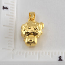 Load image into Gallery viewer, 24K Solid Yellow Gold Puffy Zodiac Sheep Goat Hollow Pendant 2.0 Grams
