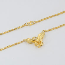 Load image into Gallery viewer, 24K Solid Yellow Gold Flower Link Chain 9.4 Grams
