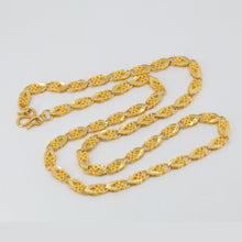 Load image into Gallery viewer, 24K Solid Yellow Gold Wheat Link Chain 16.9 Grams
