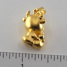 Load image into Gallery viewer, 24K Solid Yellow Gold Puffy Zodiac Ox Cow Hollow Pendant 2.1 Grams
