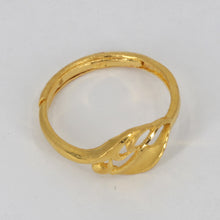 Load image into Gallery viewer, 24K Solid Yellow Gold Women Design Adjustable Ring Band 3.1 Grams
