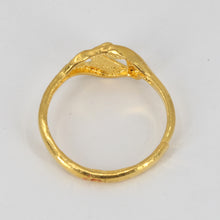 將圖片載入圖庫檢視器 24K Solid Yellow Gold Women Design Adjustable Ring Band 3.1 Grams
