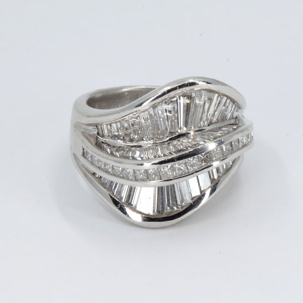 Platinum Women Diamond Ring D5.35CT