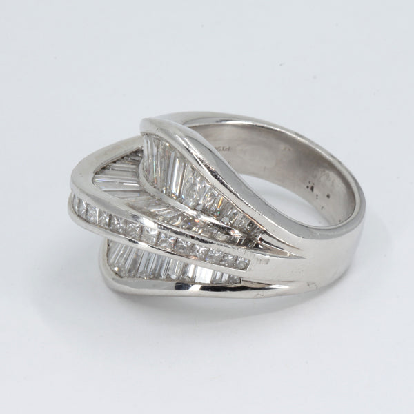 Platinum Women Diamond Ring D5.35CT