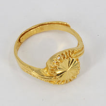 Load image into Gallery viewer, 24K Solid Yellow Gold Women Design Adjustable Ring Band 3.6 Grams
