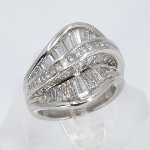 Platinum Women Diamond Ring D5.35CT