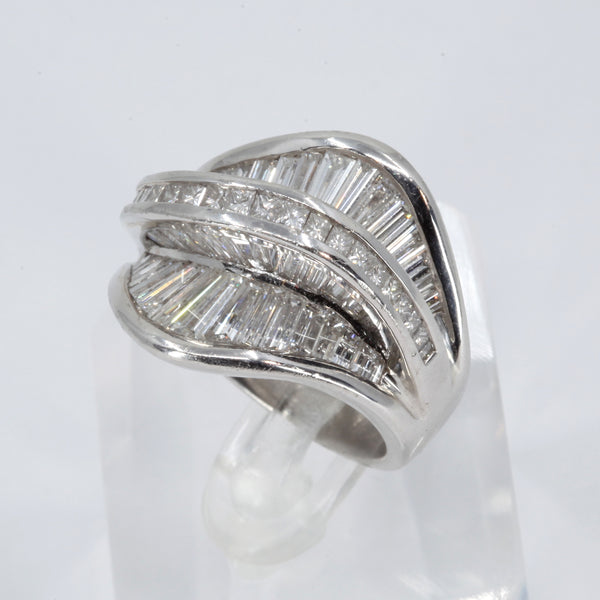 Platinum Women Diamond Ring D5.35CT