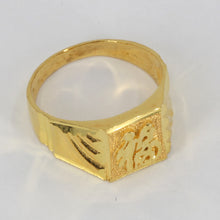 Load image into Gallery viewer, 24K Solid Yellow Gold Men Blessing Ring Band 6.1 Grams
