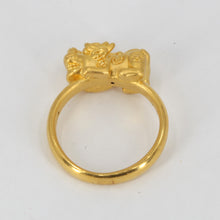 Load image into Gallery viewer, 24K Solid Yellow Gold Unisex Pi Xiu Pi Yao 貔貅 Ring Band 2.0 Grams
