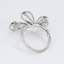 Load image into Gallery viewer, 18K White Gold Women Diamond Butterfly Ring D1.41CT
