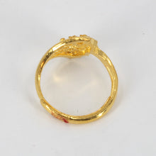 Load image into Gallery viewer, 24K Solid Yellow Gold Women Design Ring Band 4.4 Grams
