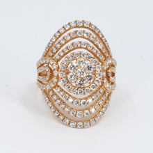 Load image into Gallery viewer, 18K Rose Gold Women Diamond Ring D2.72CT
