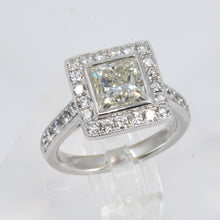 將圖片載入圖庫檢視器 18K White Gold Women Diamond Ring CD2.08CT
