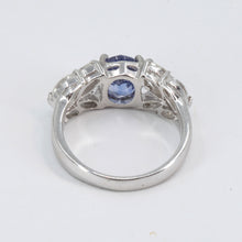 將圖片載入圖庫檢視器 18K White Gold Women Sapphire Ring S2.05CT
