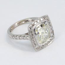 將圖片載入圖庫檢視器 18K White Gold Women Diamond Ring CD4.29CT
