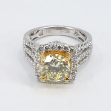 Load image into Gallery viewer, 18K White Gold Women Diamond Ring CD2.88CT
