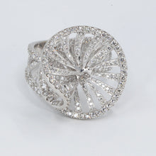 將圖片載入圖庫檢視器 18K White Gold Women Diamond Fancy Ring D1.91 CT
