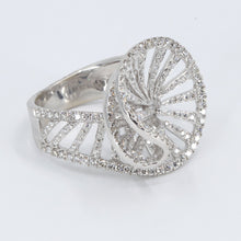 將圖片載入圖庫檢視器 18K White Gold Women Diamond Fancy Ring D1.91 CT

