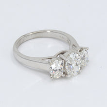 將圖片載入圖庫檢視器 14K White Gold Women Oval Diamond Ring GIA CD1.20CT SD1.15CT
