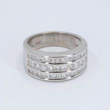Load image into Gallery viewer, 18K White Gold Princess Cut Diamond Ring D2.38 CT
