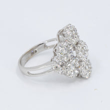 將圖片載入圖庫檢視器 18K White Gold Women Diamond Ring D3.19 CT
