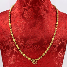 Load image into Gallery viewer, 24K Solid Yellow Gold Barrel Link Chain 25.7 Grams 9999
