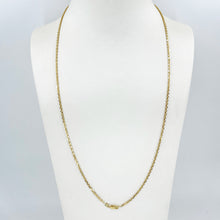 Load image into Gallery viewer, 14K Solid Yellow Gold Design Square Link Chain 24&quot; 7.3 Grams
