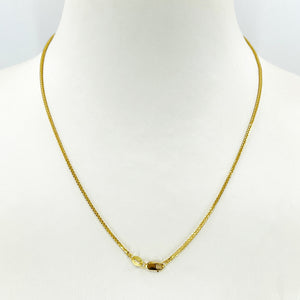 18K Solid Yellow Gold Braided Chain 16" 3.1 Grams