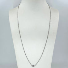 Load image into Gallery viewer, 14K Solid White Gold Oval Link Chain 24&quot; 3.4 Grams

