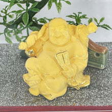 將圖片載入圖庫檢視器 24K Solid Yellow Gold Buddha Ornament Figurine 1 3/4&quot; x 2&quot;
