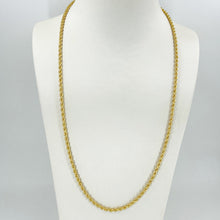 Load image into Gallery viewer, 24K Solid Yellow Gold Rope Chain 39.4 Grams 24&quot; 9999
