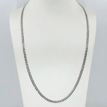 Load image into Gallery viewer, 14K Solid White Gold Cuban Link Chain 24&quot; 8.8 Grams
