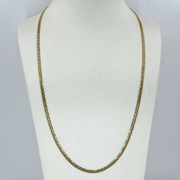 14K Solid Yellow Gold Anchor Link Chain 24" 10.2 Grams