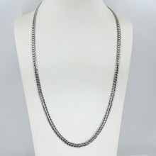 Load image into Gallery viewer, 14K Solid White Gold Cuban Link Chain 24&quot; 21.1 Grams
