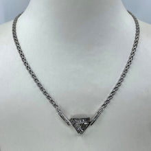 將圖片載入圖庫檢視器 14K White Gold Women Diamond Necklace D1.59CT
