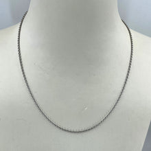 Load image into Gallery viewer, 18K Solid White Gold Cable Link Chain 16&quot; 4.6 Grams
