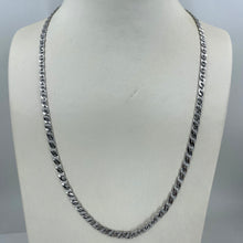 Load image into Gallery viewer, Platinum Stone Cut Cuban Link Chain 35.5 Grams 22&quot;
