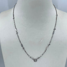 Load image into Gallery viewer, Platinum Barrel Butterfly Link Chain 6.5 Grams 17&quot;
