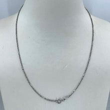 Load image into Gallery viewer, Platinum Dainty Bar Link Chain 7.4 Grams 18&quot;
